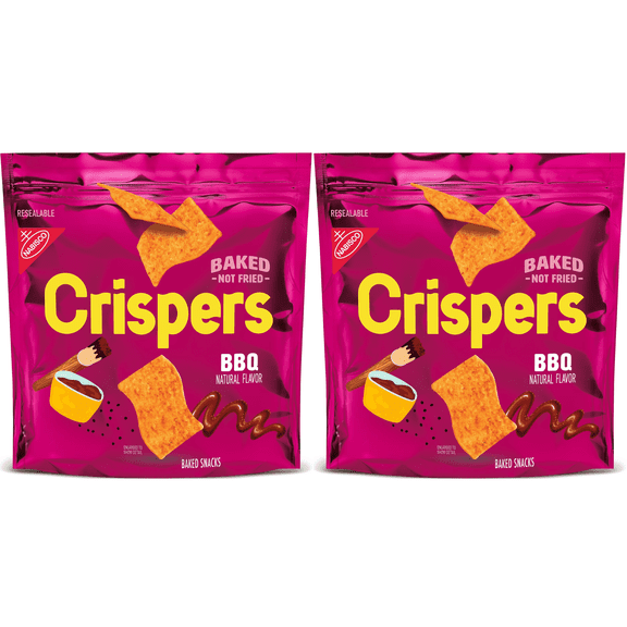 Crispers BBQ Flavor Baked Snacks, Crunchy Snacks
