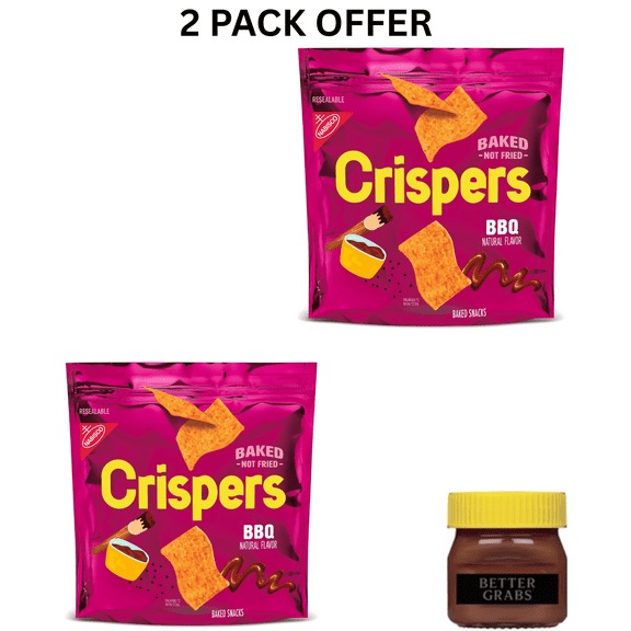 Crispers BBQ Flavor Baked Snacks, Crunchy Snacks