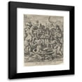 thumbnail image 1 of Crispijn van de Passe I 12x14 Black Modern Framed Museum Art Print Titled - The Seven Maccabean Brothers Killed by Antiochus (1591), 1 of 1