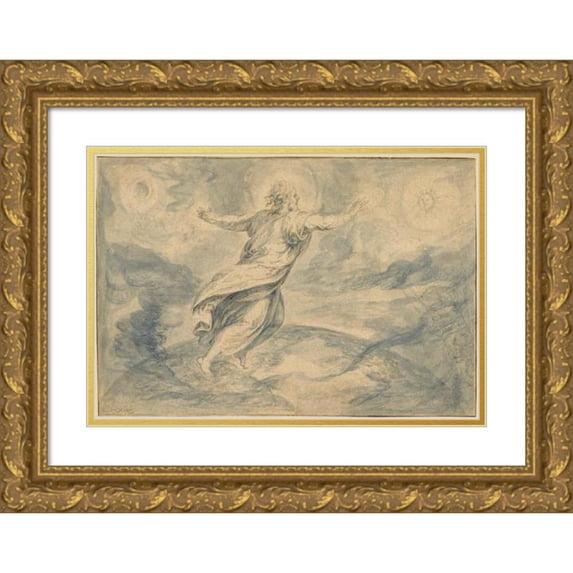 Crispijn van den Broeck 14x11 Gold Ornate Wood Frame and Double Matted Museum Art Print Titled - Creation of Light (1575)