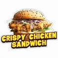 thumbnail image 1 of Crispy Chicken Sandwich 12" Decal Concession Stand Food Truck Sticker, 1 of 2