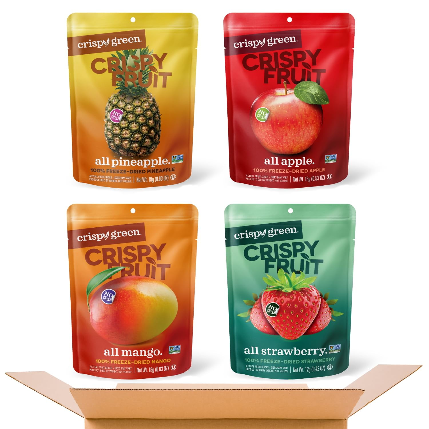 Crispy Fruit Favorite Flavors Freeze Dried Fruit Variety Pack (16 count
