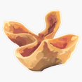 thumbnail image 1 of Crispy Golden Fried Crab Rangoon Asian Wonton Cream Cheese Appetizer Decal For Laptop Sticker, 1 of 4