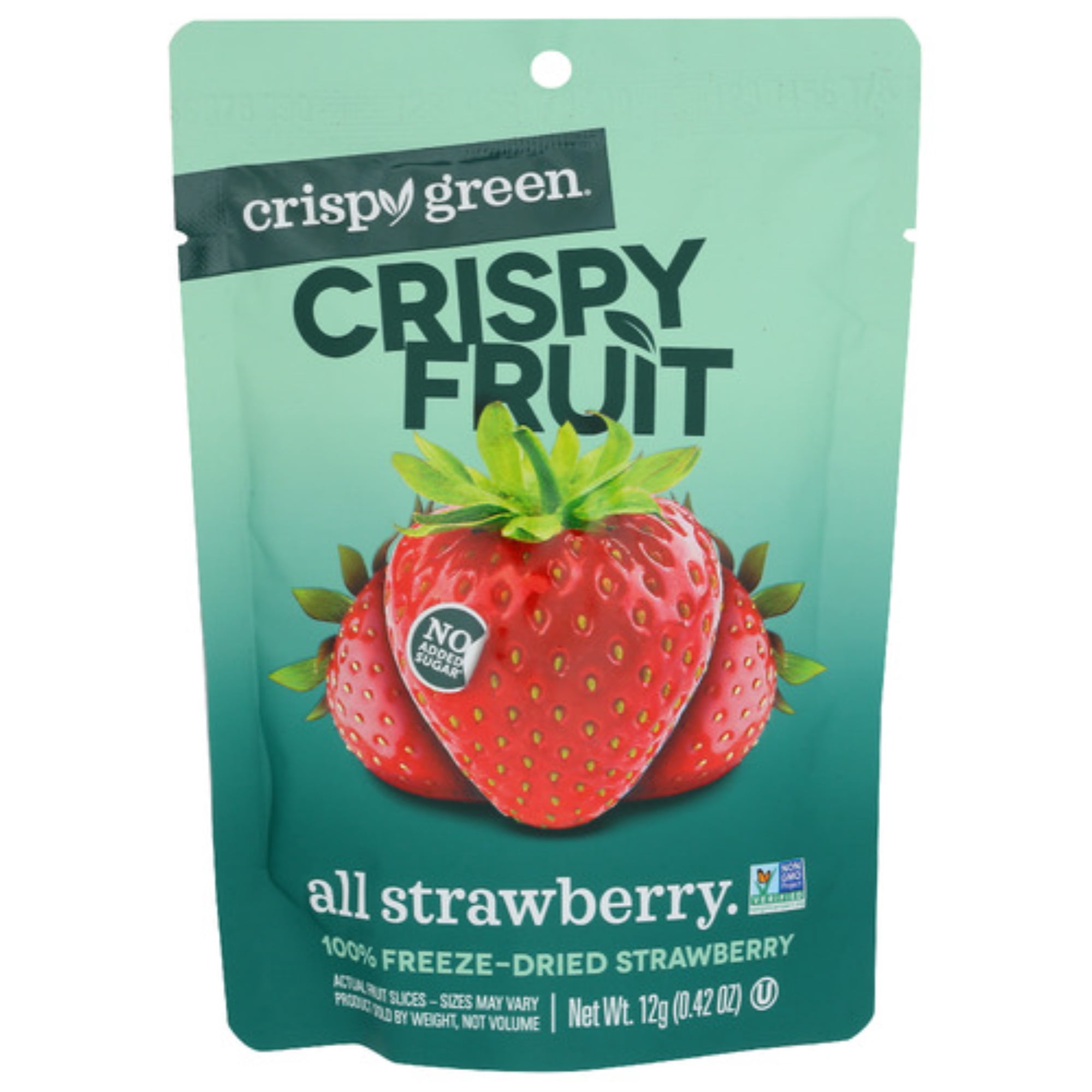 (Pack of 12), Crispy Green Freeze-Dried Strawberry Single-Serve, 0.42 ...