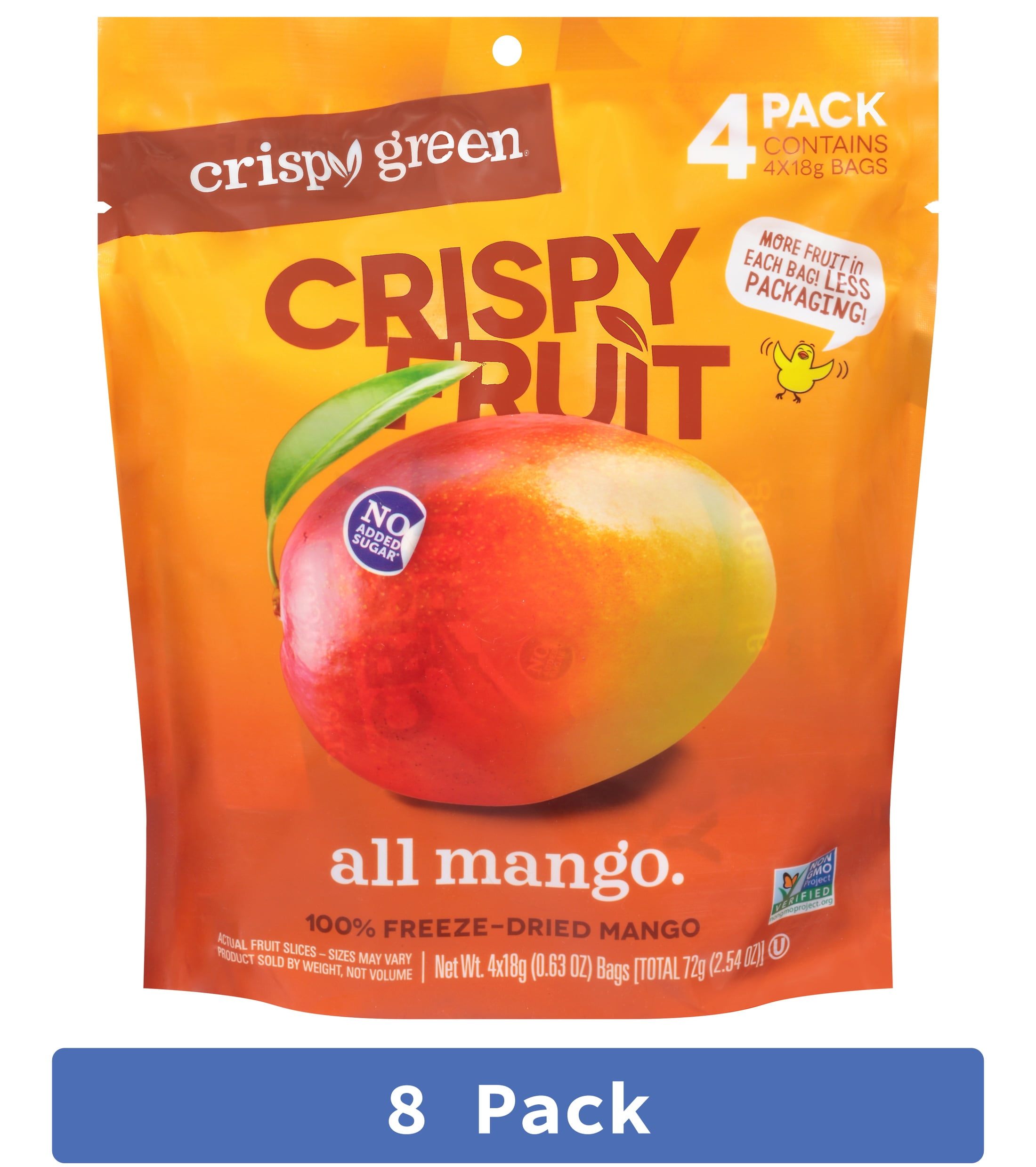 Crispy Green Dried Mango 2.54 oz (Pack Of 8)