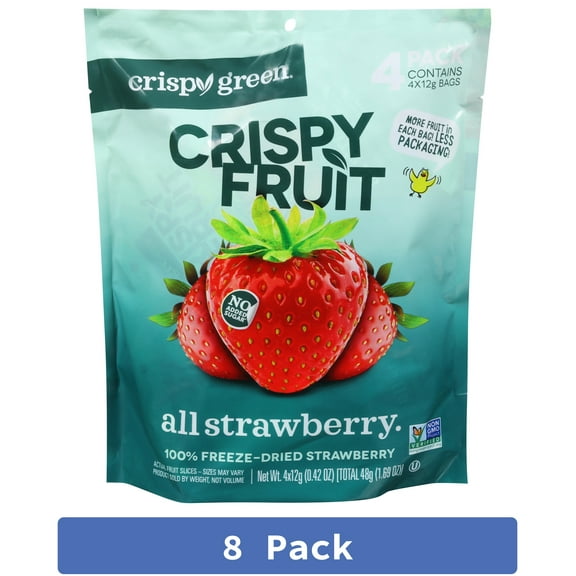 Crispy Green Dried Strawberry 1.69 oz (Pack Of 8)