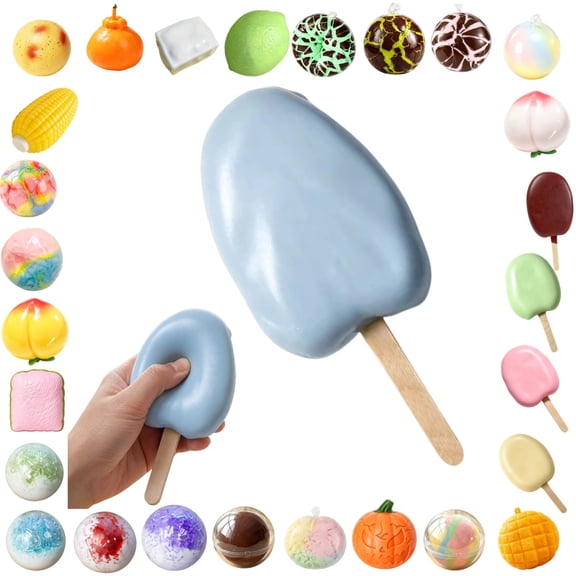 Crispy Ice Cream Stress Relief Squishy Toys Food Simulation Squeeze Toy For Stress Reduction And Tabletop Ornament