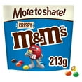 Crispy M&M's Chocolate Candy with Crisped Rice Center, 213g Bag Rare