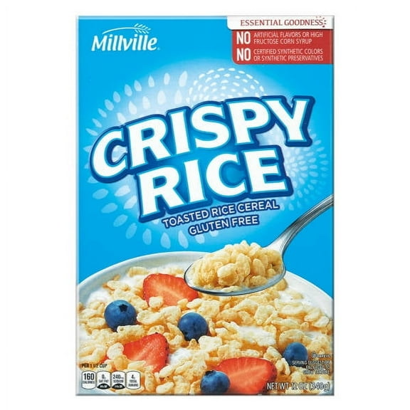 Crispy Rice Cereal, 12 oz- Pack of 3