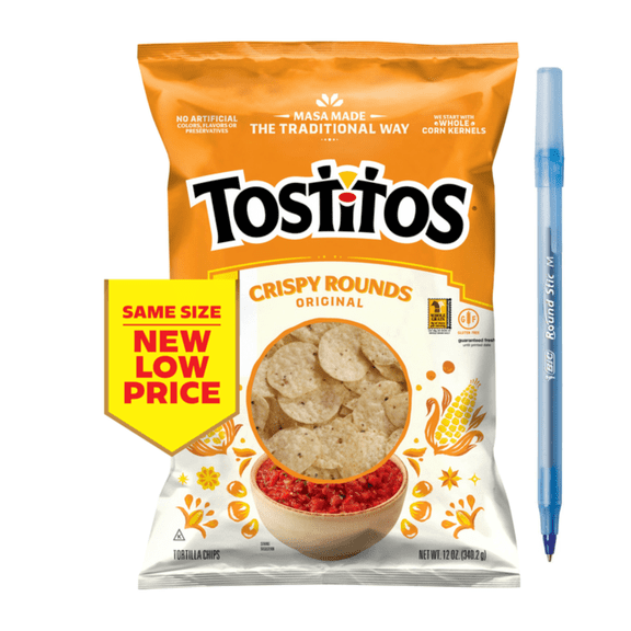 Crispy Rounds Original Tortilla Chips 12 oz