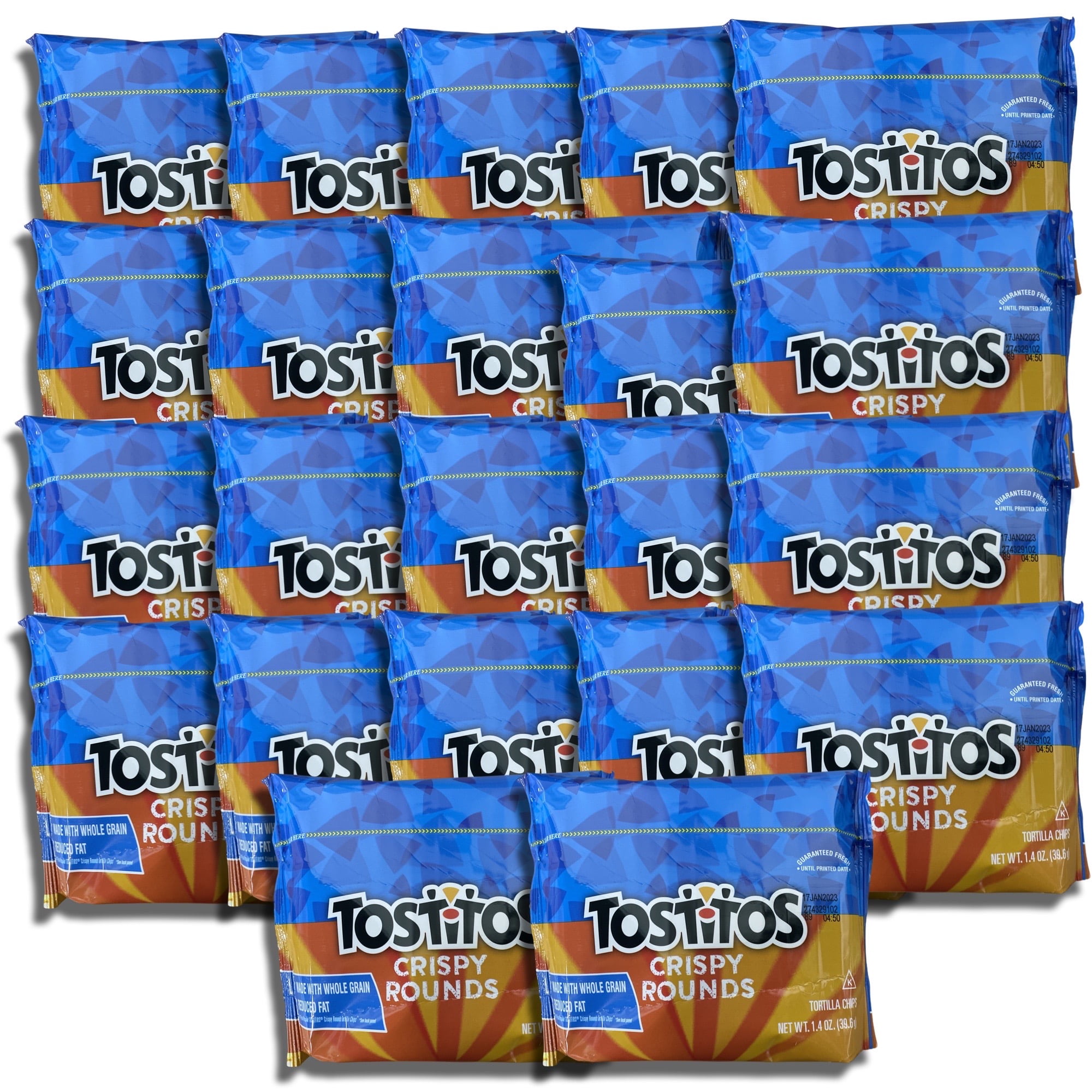 Crispy Rounds Walking Taco Tortilla Chips by Tostitos Bundled by