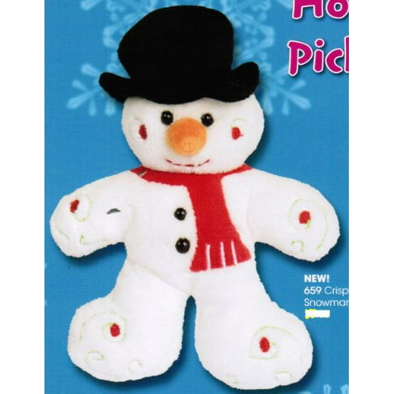 Douglas Toys Crispy Snowman Plush Stuffed Animal 7"