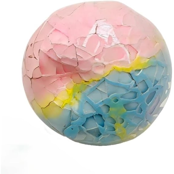 Crispy Stress Ball, Wax Cracking Squishies with Crunchy Sound, Maltose Moldable Sensory Toys for Relief & Fidgeting