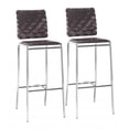 thumbnail image 1 of Criss Cross Bar Chair (Set of 2) Espresso, 1 of 9
