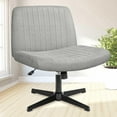 Criss Cross Chair, Armless Legged Office Desk Chair, No Wheels Swivel