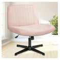 Criss Cross Chair, Armless Legged Office Desk Chair, No Wheels Swivel