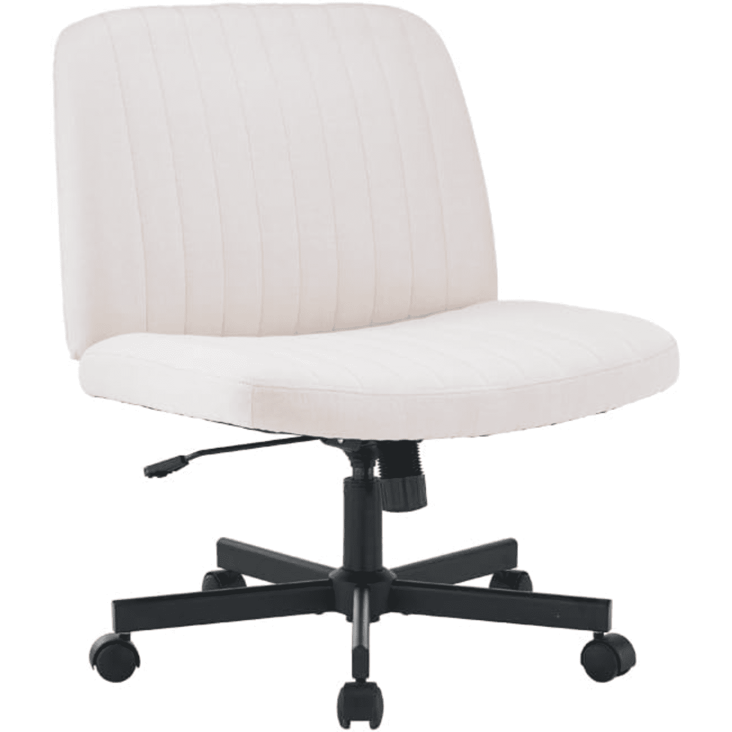 Criss Cross Chair with Wheels Wide Seat Cross Legged Office Chair
