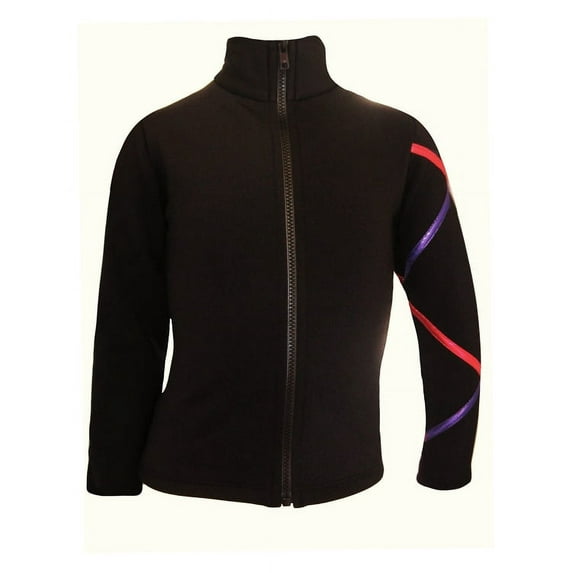 Criss Cross Fleece Ice Skating Jacket Purple/Fucshia XJ811