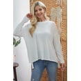 thumbnail image 1 of Criss Cross Open Back Longsleeve Top, 1 of 4