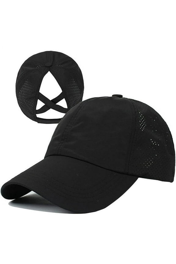 Criss Cross Ponytail Hat High Mesh Womens Baseball Cap Hat Ponytail Hat for Women