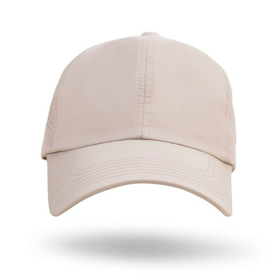 Criss Cross Ponytail Hats for Women Baseball Cap - Cream | Adjustable High Messy Bun Quick-Dry Hat - Lightweight