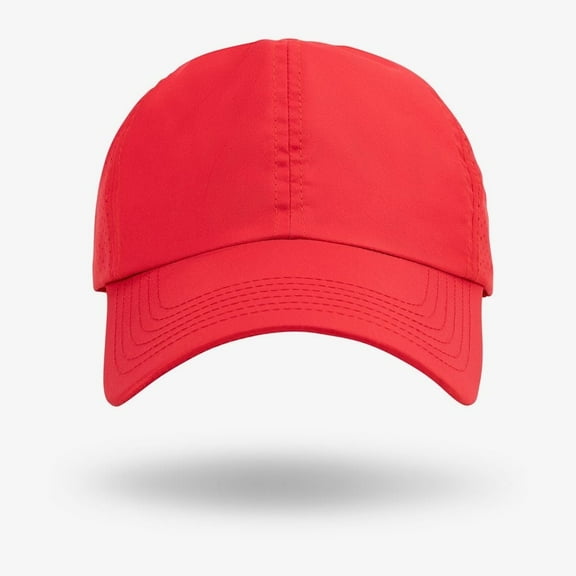 Criss Cross Ponytail Hats for Women Baseball Cap - Red | Adjustable High Messy Bun Quick-Dry Hat - Lightweight