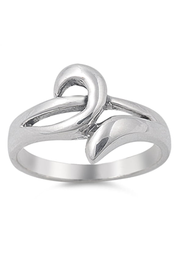 Criss Cross Wave Knot Chic Boho Ring .925 Sterling Silver Band Jewelry Female Male Unisex Size 5