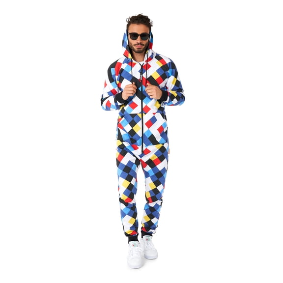 OppoSuits Men's Onesies CrissCrosser - S Multicolor