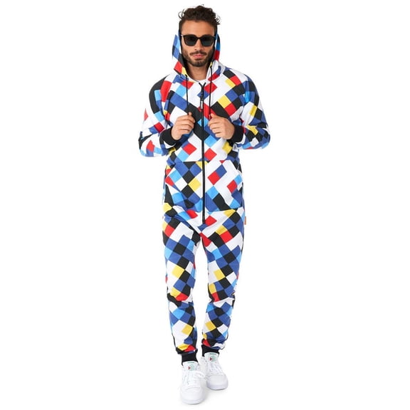OppoSuits Men's Onesies CrissCrosser - S Multicolor