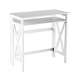thumbnail image 1 of Crisscross Folding Office Furniture - White Desk, 1 of 5