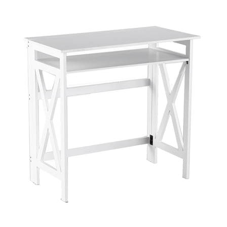 Crisscross Folding Office Furniture - White Desk