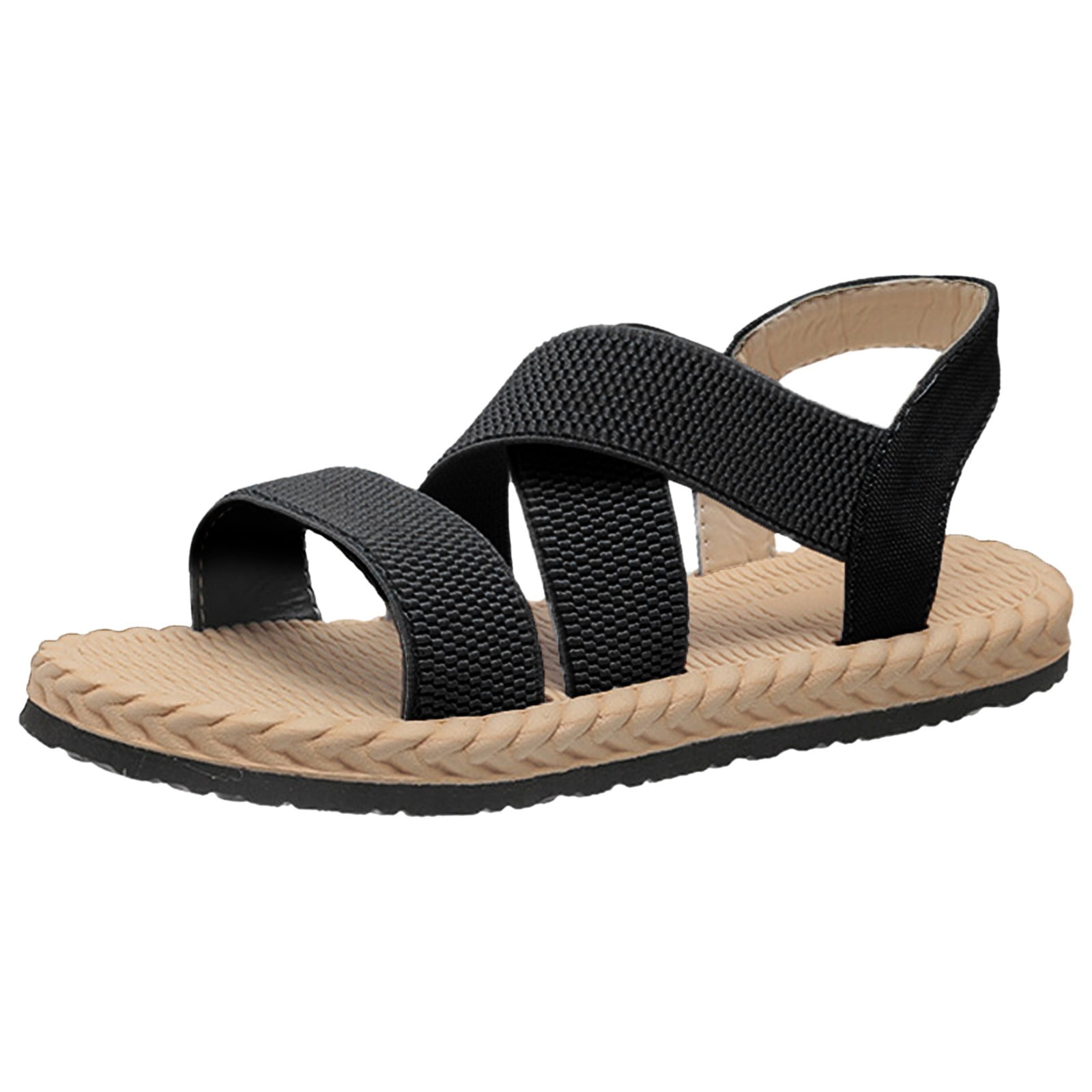 Crisscross Summer Flat Sandals for Women Beach Plus Size 2024 Gladiator