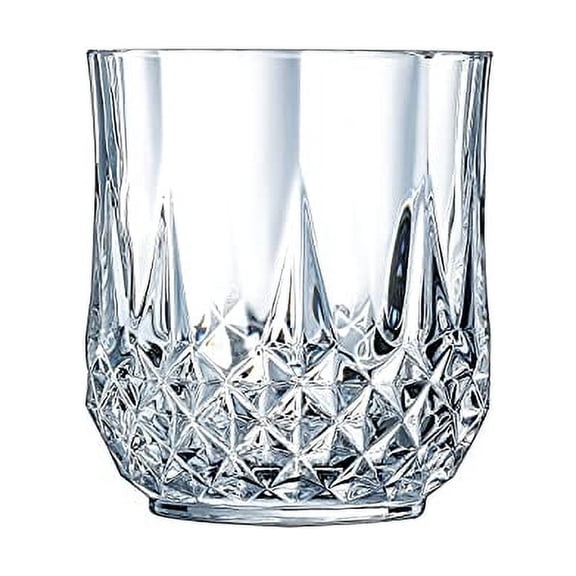 Cristal D'Arques Longchamp 10.75 Ounce On The Rocks Glass, Set of 6, 6 Count (Pack of 1), Clear