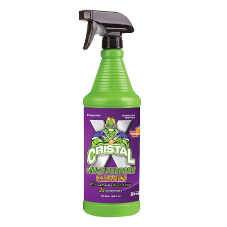 Cristal Products Cristal X Multipurpose Household Spray Bottle with Carnuba Wash/Wax 32oz