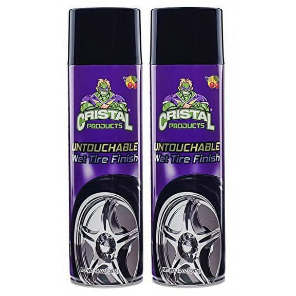 Cristal Products Untouchable Wet Tire Shine, 16 oz, 2 Pack
