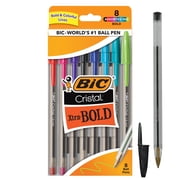 Cristal Xtra Bold Fashion Bold Point 1.6mm, Assorted, 8 Count