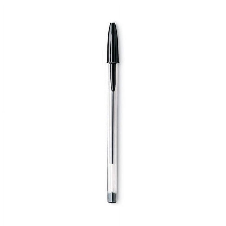 Cristal Xtra Smooth Ballpoint Pen, Stick, Medium 1 mm, Black Ink, Clear Barrel, Dozen Cristal Xtra Smooth Ballpoint Pen, Stick, Medium 1 mm, Black Ink, Clear Barrel, Dozen