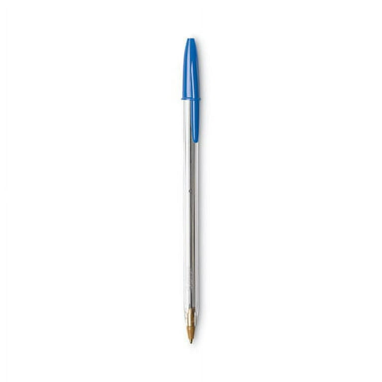 Cristal Xtra Smooth Ballpoint Pen, Stick, Medium 1 mm, Blue Ink, Clear Barrel, Dozen Cristal Xtra Smooth Ballpoint Pen, Stick, Medium 1 mm, Blue Ink, Clear Barrel, Dozen