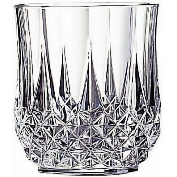 Cristal d'Arques Longchamps Crystal Double Old Fashion Glass, Set of 4