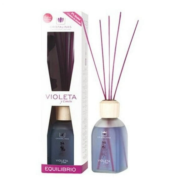 Cristalinas Reed Diffusers Scented Air Freshener, 100 ML, Violet (Violetta)