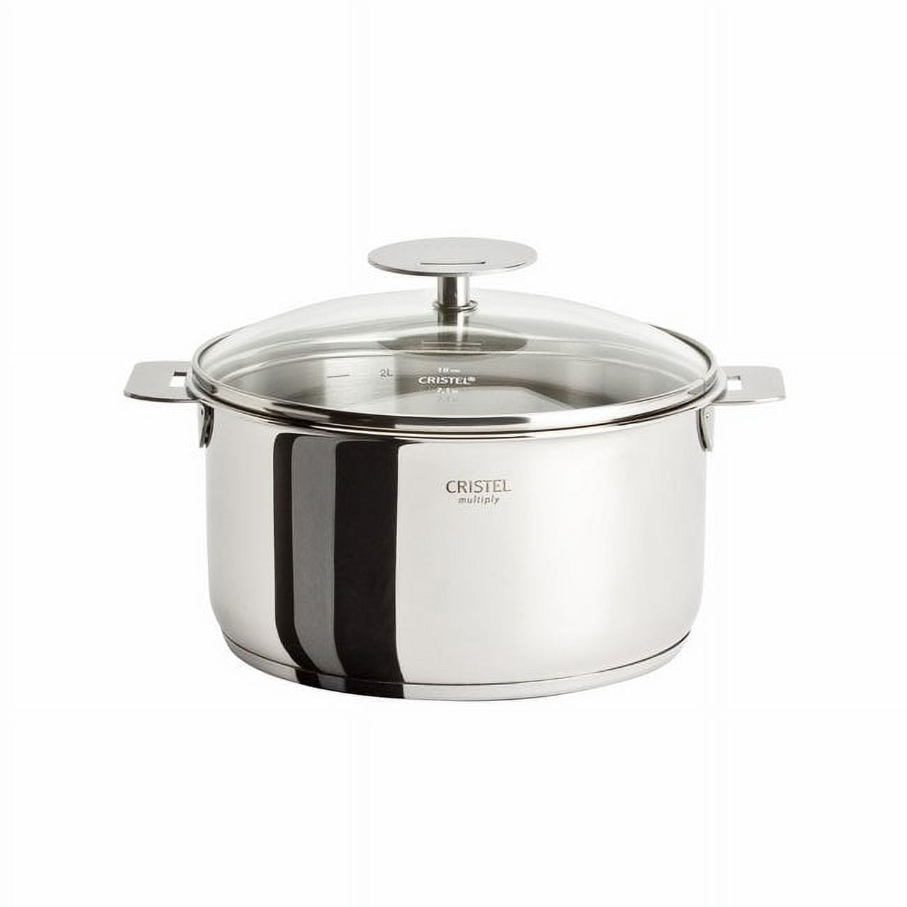 Stainless stock pot - Removable Strate - Strate removable handle, Saucepans  - Cristel