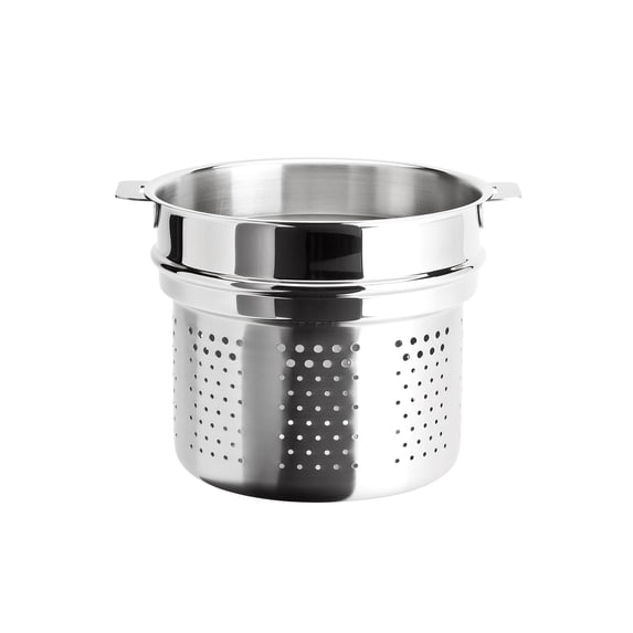 Cristel Multiply 18/10 Stainless Steel Pasta Insert with Removable Handles, 6.9 Quart