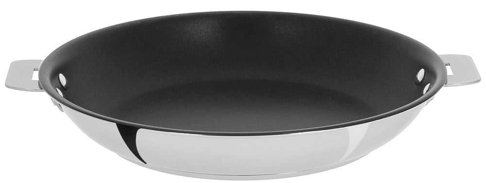 Cristel Multiply Stainless Steel 12.5 Inch Frying Pan - 5-Ply With Removable Handle, Works On Induction