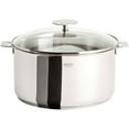 thumbnail image 1 of Cristel Multiply Stainless Steel Stewpan with Glass Lid and Removable Handles, 5.9 Quart, 1 of 2