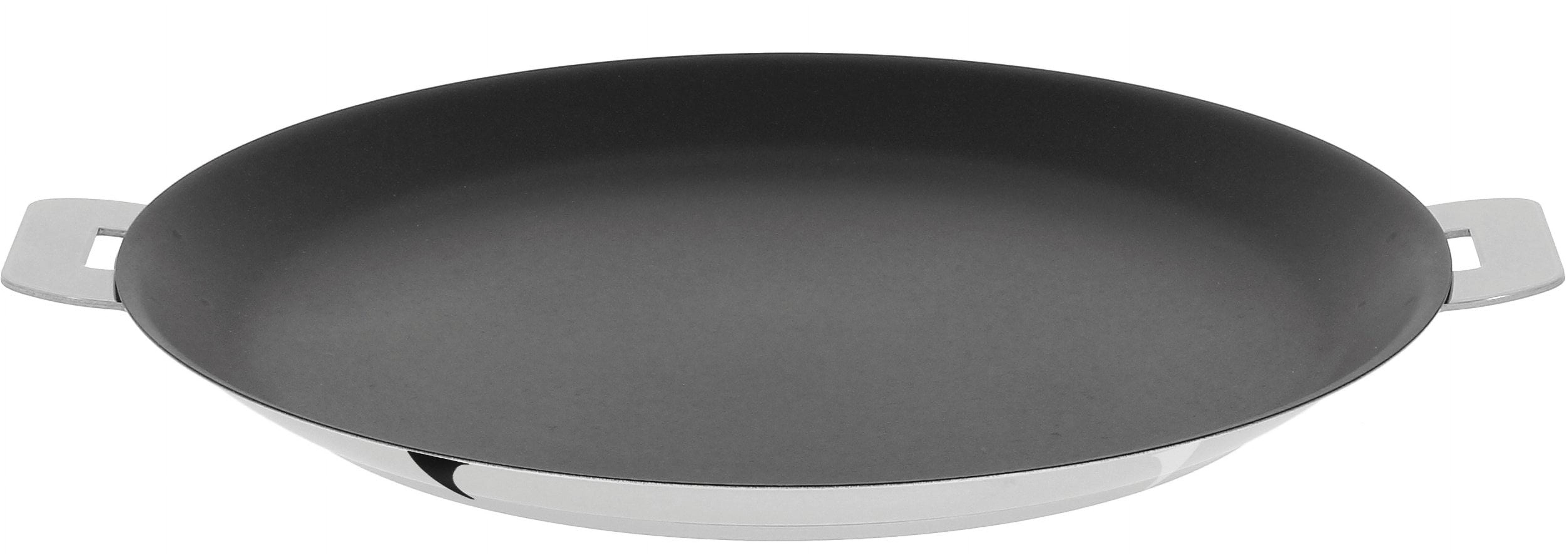 Cristel 12" Silver Stainless Steel Non-Stick Crepe Pan