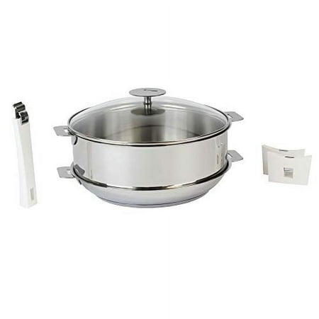 Cristel STQ6PPMAW Mutine Removable Handle 6 Pc White Cookware Set One size
