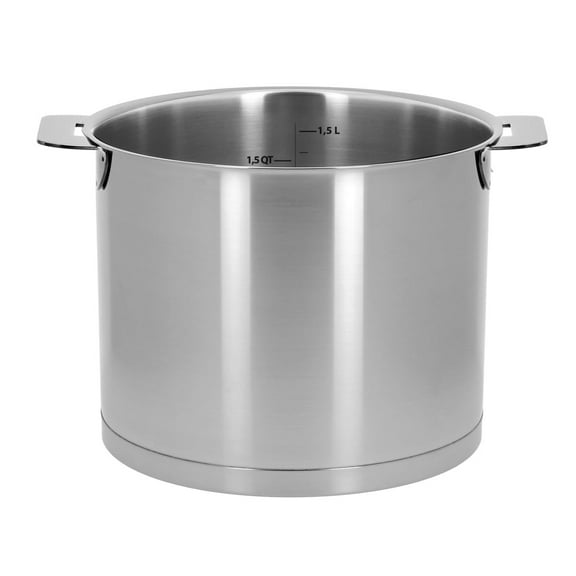 Cristel Strate L 18/10 Stainless Steel Milk Pot with Removable Handles, 1.7 Quart