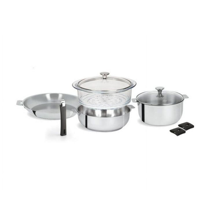 Cristel Tulipe 9-Piece Stainless Steel Cookware Set ST9PTAN