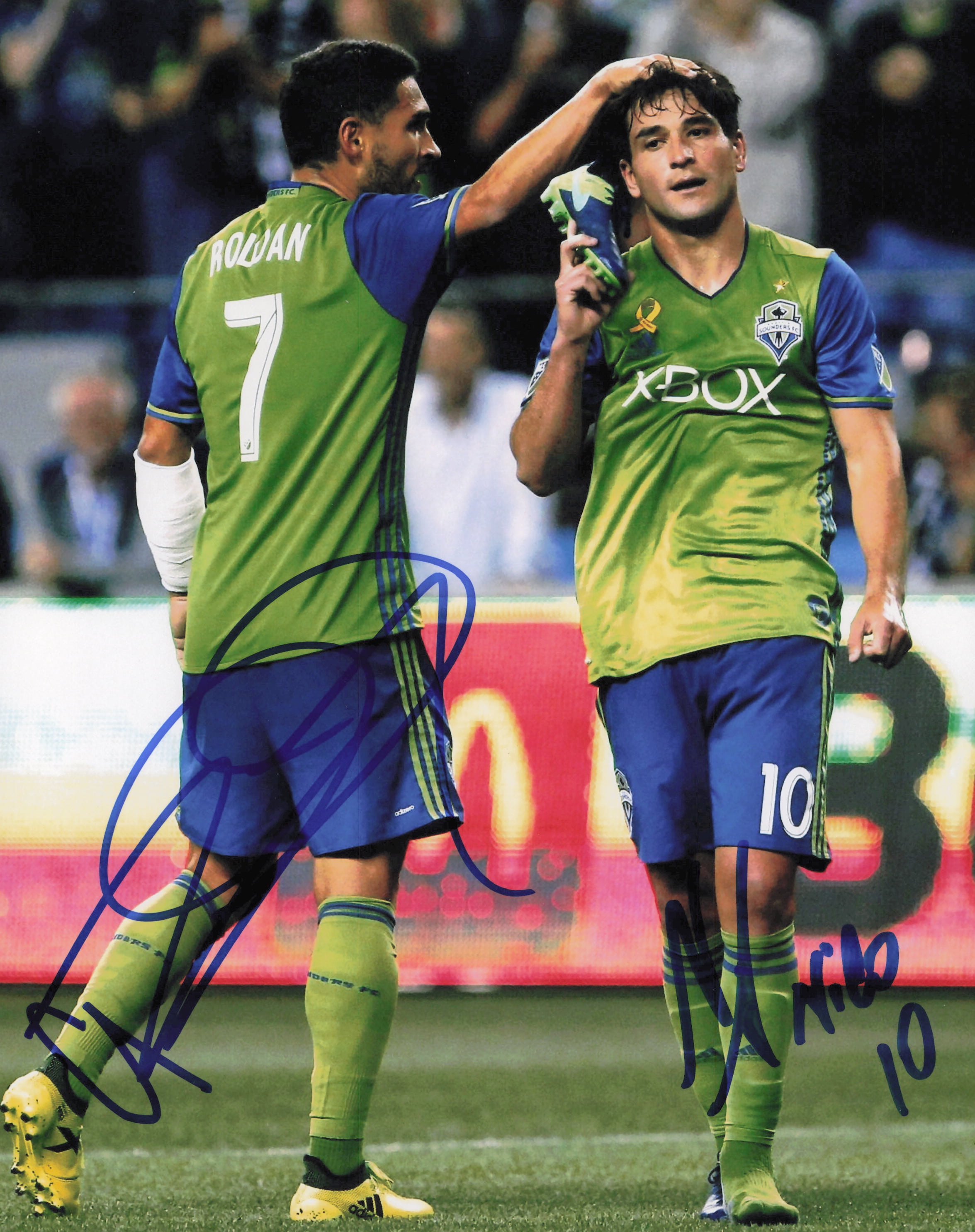 Cristian Roldan & Nico Lodeiro Autographed 8x10 Photo Seattle Sounders ...