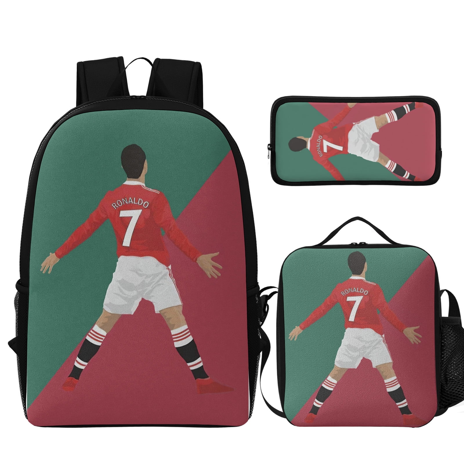 Cristiano Ro-naldo Backpack with Front Pocket CR7 Outdoor Bag 3 in 1 ...
